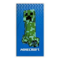 Minecraft Strandtuch – Creeper Motiv (70×140 cm, 100 % Baumwolle)