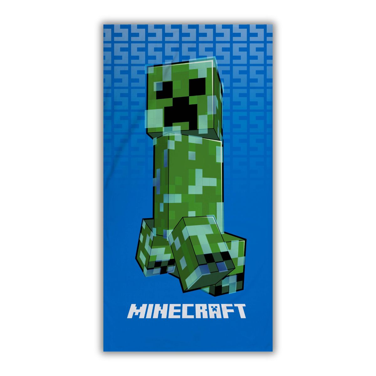 Minecraft Strandtuch – Creeper Motiv (70×140 cm, 100 % Baumwolle)