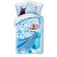 Disney Frozen Bettwäsche aus Baumwolle | Elsa & Anna | Decke 140×200 cm + Kissen 50×70 cm