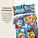 Paw Patrol Bettwäsche Set für Kinder | Baumwolle – Passend für Decke 135×200 cm + Kissen 80×80 cm