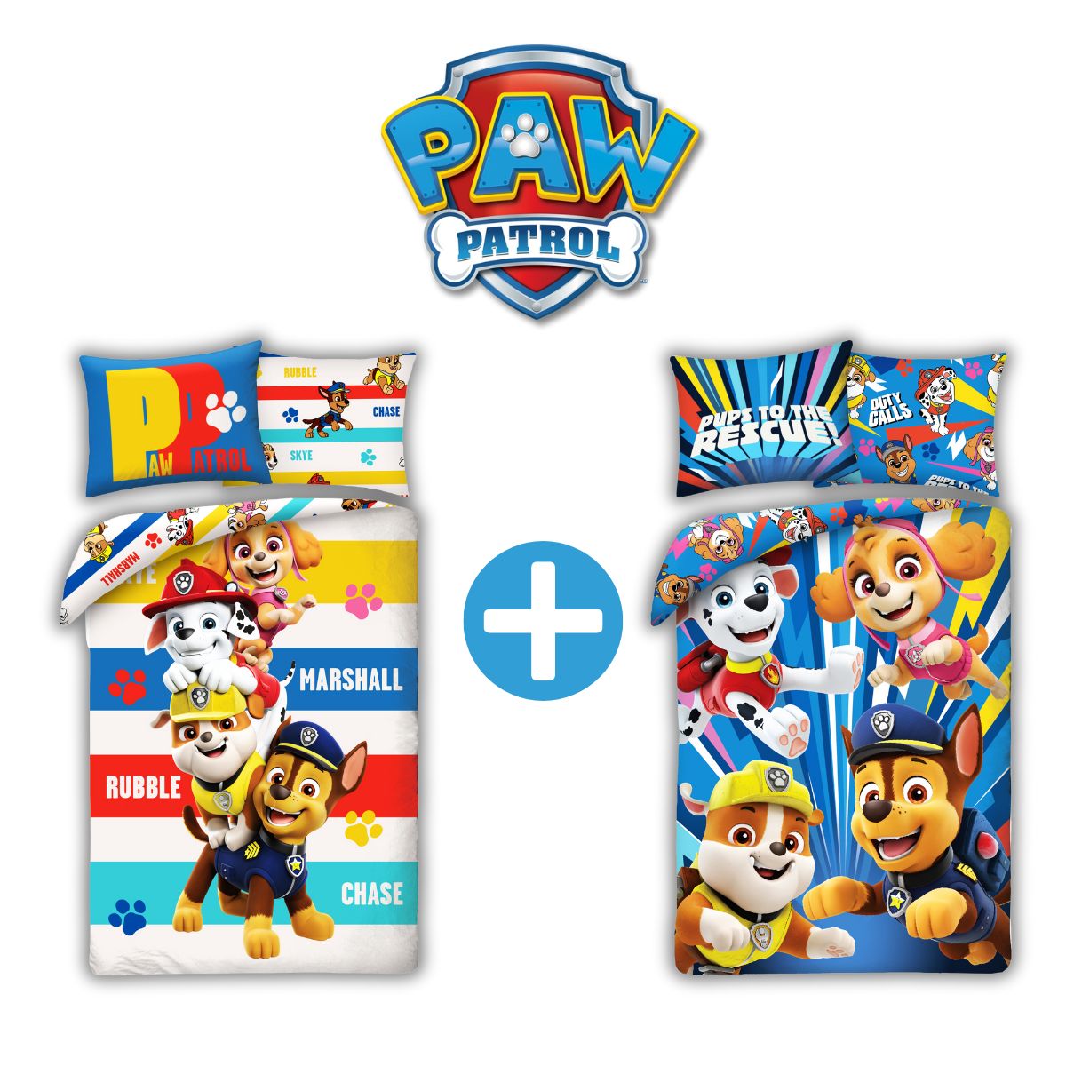 Paw Patrol Bundle: 2x Bettwäsche